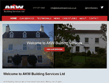 Tablet Screenshot of akwbuildingservices.co.uk